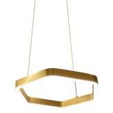 Lampa wisząca Octagon Gold 90 złota - aluminium | Tworzywo Sztuczne