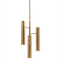 Lampa wisząca Tubi złota - aluminium