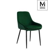 Krzesło Modesto Clover zielone - welur | metal
