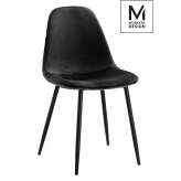 Krzesło Modesto Lucy czarne - welur | metal