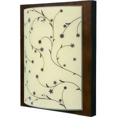 Klosz Quadro Contrastampo i kinkiet brązowa - kremowy 3342