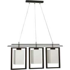 Lampa wisząca Sakai III wenge - abażur kremowy 3452