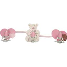 Lampa sufitowa Honey III Fala dziecięca - Miś różowy 3658