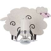 Kinkiet Owca i A dziecięcy biały 4072