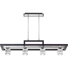 Lampa wisząca Costa IV czarna - chrom 4125