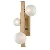 Kinkiet 3 Balls At Rod - 3 x mleczna kula