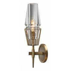 Kinkiet Glass & Brass - New Gothic Wall -