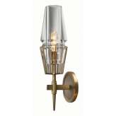 Kinkiet Glass & Brass - New Gothic Wall -