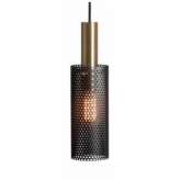 Lampa wisząca Perfo - Black And Brass - nowoczesna