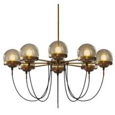 Żyrandol Octopus Large Brass - 100 cm mosiądz