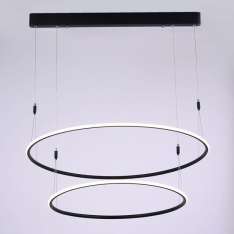 Lampa Designerska LED Milano 2 czarna 75W z ciepłą barwą 3000 K