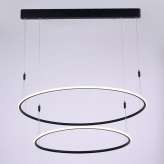 Lampa Designerska LED Milano 2 czarna 75W z ciepłą barwą 3000 K