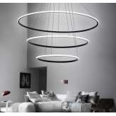 Lampa Designerska LED Galaxy x 3 w Kolorze czarnym 93W barwa ciepła 3000 K