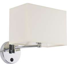 Kinkiet Hotel i B chrom - biały 5522