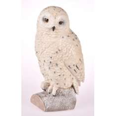 Figurka biała Sowa 15 x 12 x 27 cm
