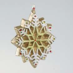 Zestaw 3 bombek szklanych Łyżwy Śnieżynka Szyszka