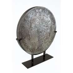 Figurka Moneta dekoracyjna na podstawie 41 x 41 x 3 cm