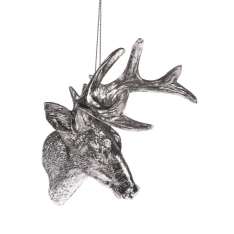 Zawieszka srebrna Renifer 10 cm