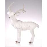Figurka biały Jeleń stojący 39 x 22 x 44 cm