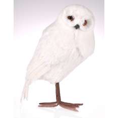 Figurka biała Sowa White Forest L 26 x 17 x 36 cm