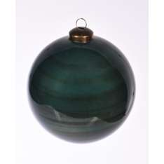 Bombka Niebieska w pasy 10 cm