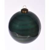 Bombka Niebieska w pasy 10 cm