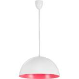 Lampa wisząca Hemisphere biały - różowy Fluo S 5717