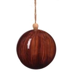 Bombka Brązowa 8 cm