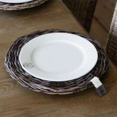 Patera ratanowa Rustic Rattan Plate 30 x 30 cm Riviera Maison