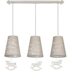 Lampa wisząca Pony beżowa 6380