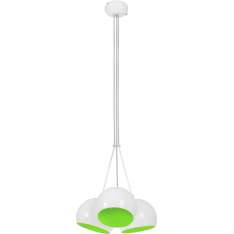 Lampa wisząca Ball biały - zielony Fluo 6473
