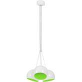 Lampa wisząca Ball biały - zielony Fluo 6473