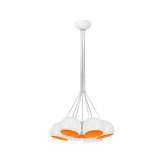Lampa wisząca Ball biały - pomarańczowy Fluo 6582