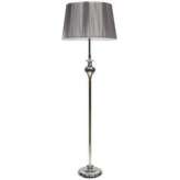 Lampa podłogowa Gillenia 1 x 60W E27 srebrna + abażur o indeksie 51 - 11947 51 - 11947