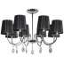 Zwis Sorento 8 x 40W E14 chrom abażur czarny 38 - 38067