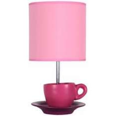 Lampa biurkowa Cynka 1 x 60W E27 różowy 41 - 34809