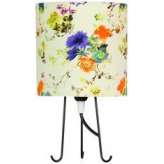 Lampa biurkowa Micra 1 x 40W E14 Kwiaty niebieskie 41 - 34755