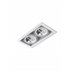 Oprawa wpuszczana squares 111x2 230V ALU aqform