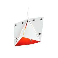 Lampa wisząca Designerska Modna Kirigami White - Orange