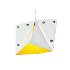 Lampa wisząca Designerska Modna Kirigami White - Yellow