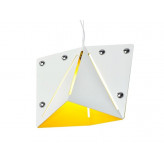 Lampa wisząca Designerska Modna Kirigami White - Yellow
