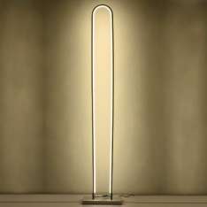 Lampa podłogowa Designerska LED Luce Di Vicolo w Kolorze srebrnym o mocy 60W 4000 K
