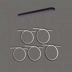 Lampa Nowoczesna LED Helix 5 w Kolorze Coffee o mocy 110W barwa 4000 K