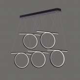 Lampa Nowoczesna LED Helix 5 w Kolorze Coffee o mocy 110W barwa 4000 K