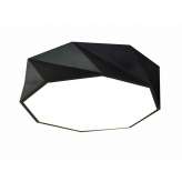 Plafon Minimalistyczny LED Rozeton w wersji Xlm | z barwą światła LED 4000 K | czarny 38W