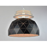 Lampa wisząca Industrialna Ogromna Oslo L 50 cm Black w skandynawskim Stylu