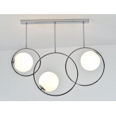 Lampa sufitowa Designerska Bella 3 chromowana
