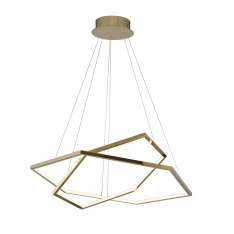 Lampa Wisząca Hexagon Double Gold - 80 cm