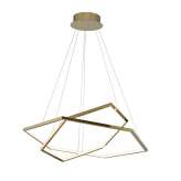 Lampa Wisząca Hexagon Double Gold - 80 cm