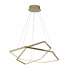 Lampa Wisząca Hexagon Double Gold - 80 cm